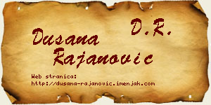 Dušana Rajanović vizit kartica